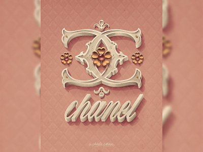 Chanel – Lettering Style Challenge on Procreate (2022) custom type design hand drawn lettering logo procreate type typography vintage