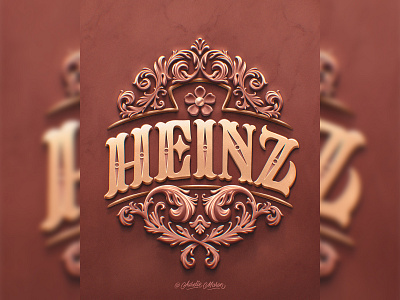 Heinz – Lettering Style Challenge on Procreate (2022) custom type design hand drawn lettering procreate type typography