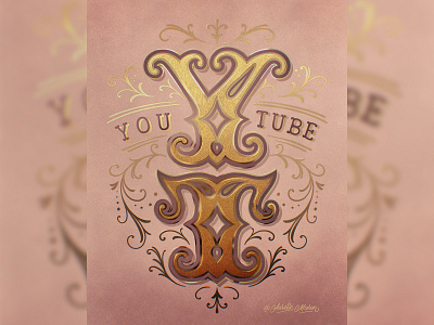 YouTube – Lettering Style Challenge on Procreate (2022) custom type design hand drawn lettering procreate type typography