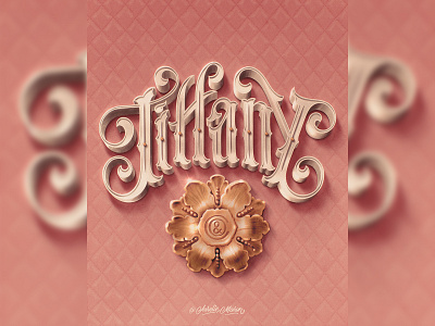 Tiffany & Co. – Lettering Style Challenge on Procreate (2022) custom type design hand drawn lettering procreate type typography