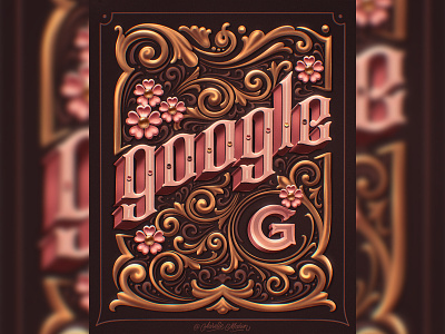 Google – Lettering Style Challenge on Procreate (2022) custom type design hand drawn lettering procreate type typography