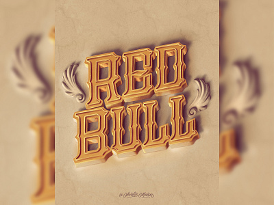 Red Bull – Lettering Style Challenge on Procreate (2022)