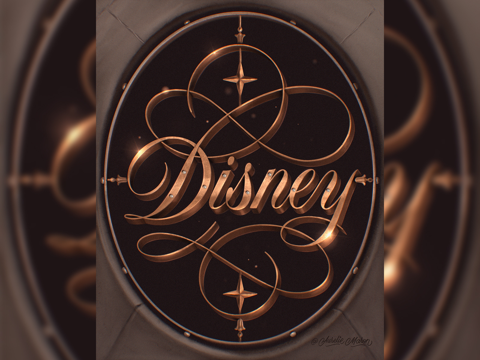 Disney – Lettering Style Challenge on Procreate (2022) by Aurelie Maron ...