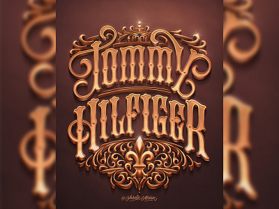 Tommy Hilfiger – Lettering Style Challenge on Procreate (2022) custom type design hand drawn lettering procreate type typography