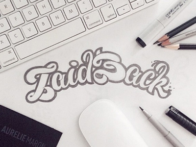 LaidBack Festival – Logo Sketches calligraphy custom type hand drawn lettering logo logotype sketches type typography