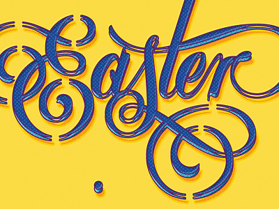 Happy Easter – Close Up calligraphy custom type easter 2018 happy easter lettering logo type design typography vector