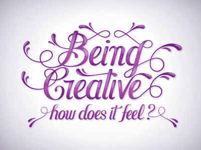 Being Creative branding creative handmade type typography vector