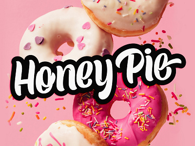 Honey Pie Typeface custom type doughnut lettering type typeface design typeface designer typography