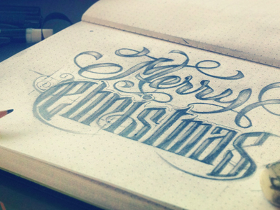 Merry Christmas / Sketches by Aurelie Maron on Dribbble