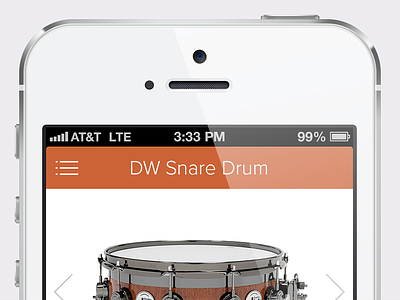 iOS Music Store Shopping App ecommerce flat ios