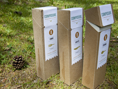 Composure Packaging biodegradable composure corn starch environment utensils