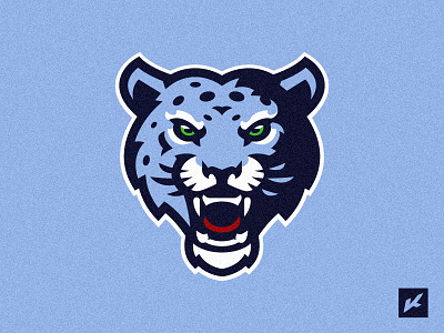 Snow leopard sport mascot logo