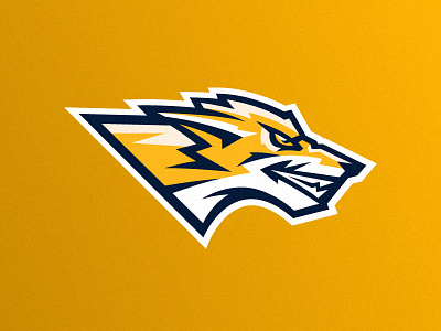 Logo of the aggressive fox animal cybersport emblem esport fox hockey logo mascot sport team