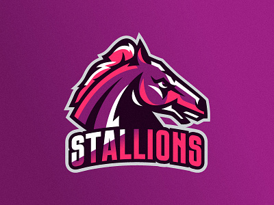 Stallions animal cybersport emblem esport hockey horse logo mascot sport stallion team