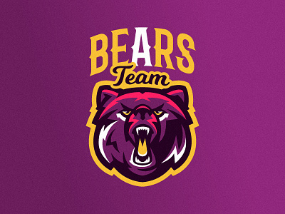 Bear's logo animal bear cybersport emblem esport grizzly hockey logo mascot sport team