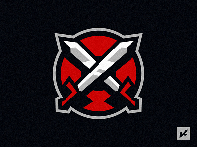 "Gladiators" GCOLIFK emblem hockey illustration logo shield sport sword team warrior