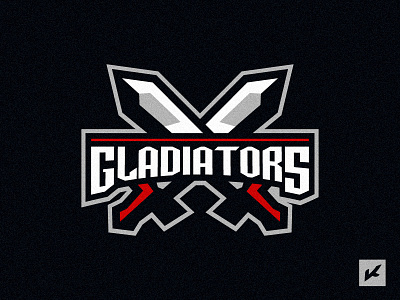 "Gladiators" GCOLIFK emblem hockey logo sport sword team warrior