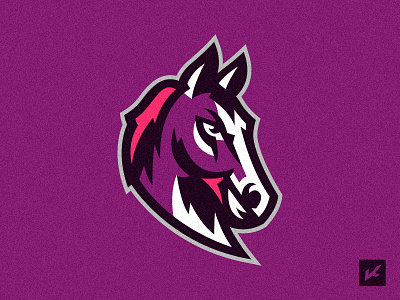 Stallion logo animal emblem hockey horse logo mascot sport stallion team