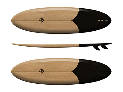 Tide X Otter craft handmade mockup surf surfboards tide watercraft wood