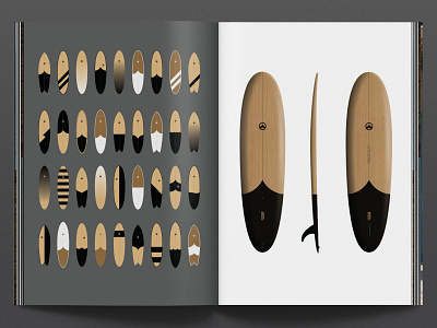 Surfboard Design Process book design handmade industrial design print process rendering surf surfboard tide wood wooden surfboard