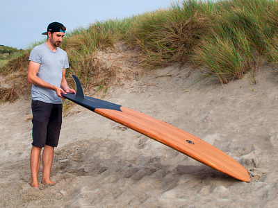 Handmade Wooden Surfboard