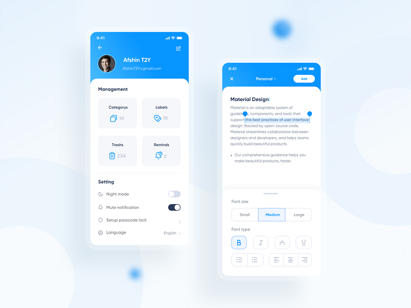 Minidify App UI by Afshin T2Y on Dribbble