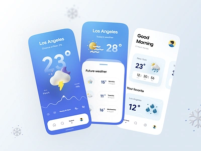 Weatherly Kit P2 app cloud cloudy design flat icon illustration illustrator minimal moon rainy sun sunny time ui vector weather weather app weather icon wind