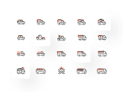 Minimal Car Icons