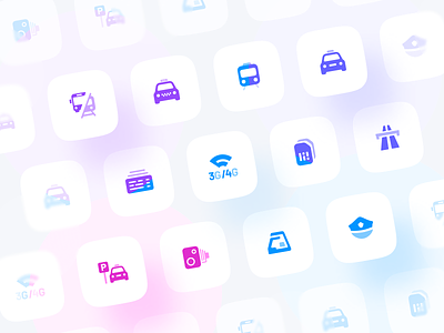 EZPay app icons bill branding car flat icon icon design icon pack icon set iconography icons iconset illustration internet logo minimal simcard ui ux vector wifi