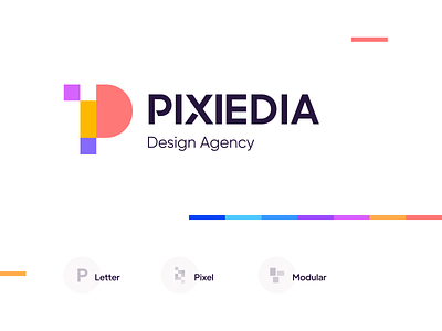 Pixiedia Agency agency brand book brandbook branding color design agency flat icon illustration logo logo design minimal pixel