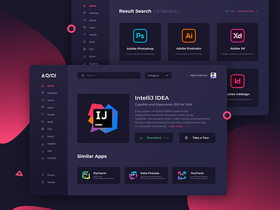 p30download concept 3 branding browse design flat illustration logo minimal type typography ui ux web website