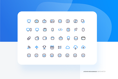 Iconset 3 branding design flat icon illustration typography vector web website