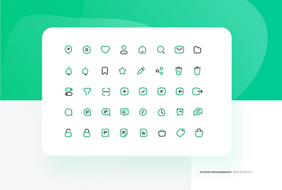 Iconset 1 app branding design flat icon logo minimal type typography vector web website
