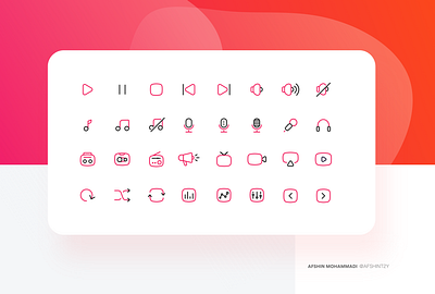 Iconset 2 app branding browse design flat icon illustration minimal type typography vector web website