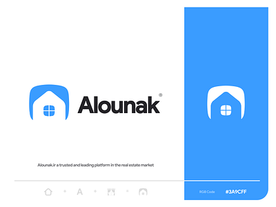 Alounak app design flat icon identity illustration illustrator logo minimal ui vector web