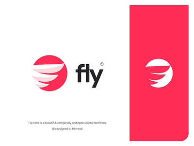 Fly icons logo art branding design flat fly icon identity illustration illustrator lettering logo minimal vector web