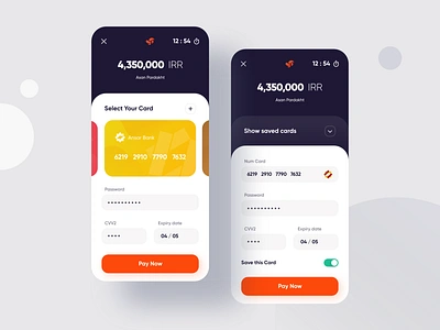 Asan Pardakht Gateway Redesign app bank cards design fintech flat gateway mastercard minimal payment ui ux visa visa card wallet wallet app wallets