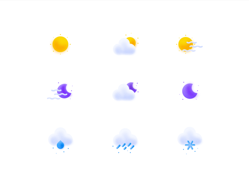 Afshin T2Y / Projects / Weather Icons | Dribbble