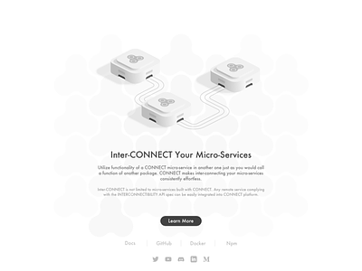 another part of the new CONNECT website connect design website