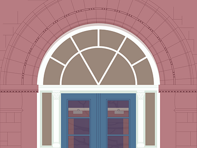 Door #5 architecture door illustration