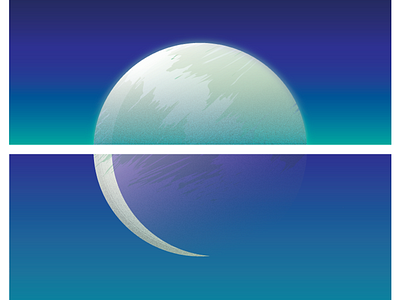 Moon illustration moon sci fi sky