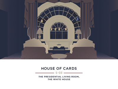 HoC – The Presidential Living Room hoc house of cards illustration