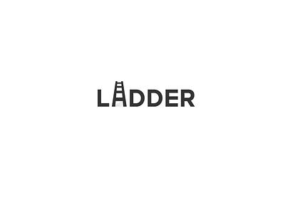 LAdder branding graphic design icons ladder letterart logo minimal modern simple vector