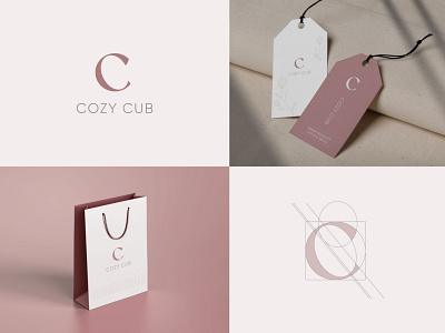 Cozy Cub Logo baby clothing branding clean cozy cub cute fashion graphic design logo logodesign minimalist modern toddler ui vector
