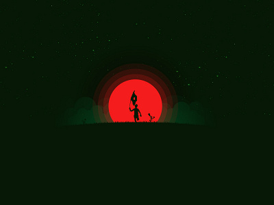 Silhouette Run bangladesh green independance red silhouette