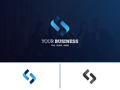 S Logo Mark II blue business clean corporate logo modern s skills skyblue