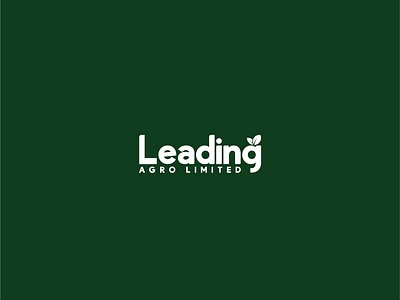 Logo- Leading Agro agriculture agro design green leaf logo logo modern