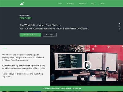 Silicon Valley Pied Piper Landing Page 