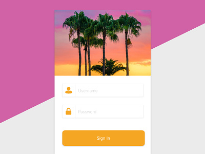 Mobile Sign In app daily ui mobile sign in sketch ui ux