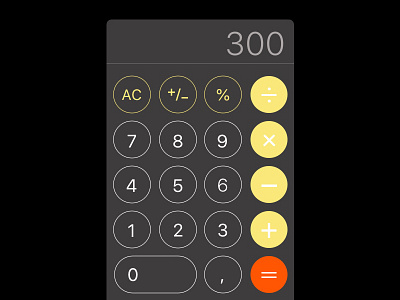 Day 004 - Calculator app clean daily ui dark day 004 design interface ios mobile ui ux